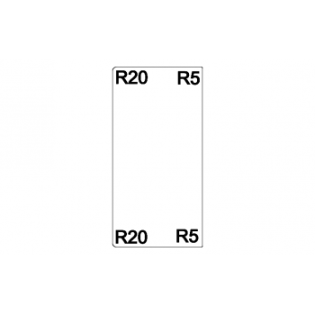 Blacha pod kominek 50x100 cm (prostokąt)